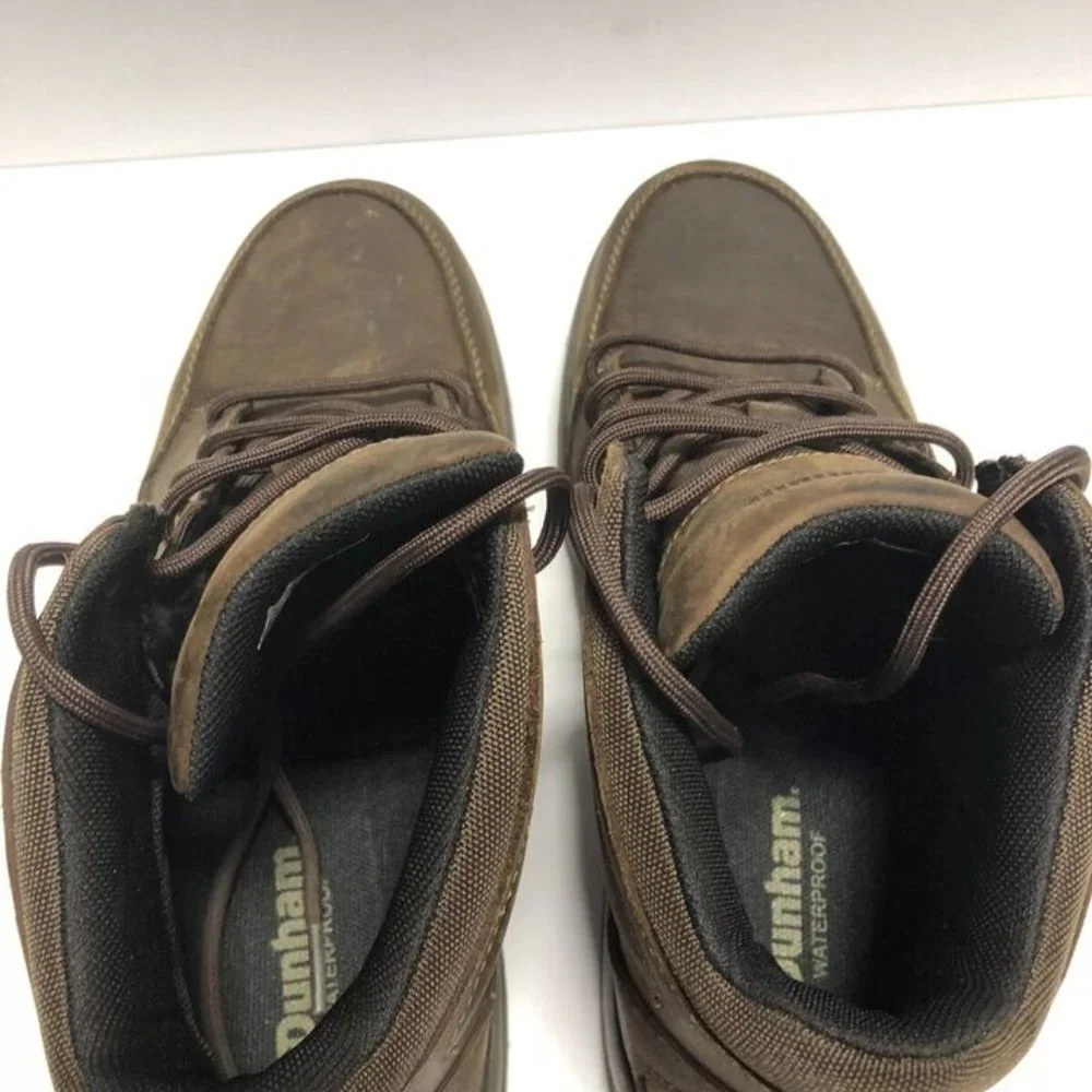 Dunham Simon Waterproof Boot Brown Leather Mens Size 8.5 M
